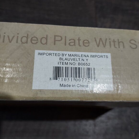 Serving Tray Platter D'Lusso Home Collection 2 Divided Sections Metal Stand - Picture 9 of 10